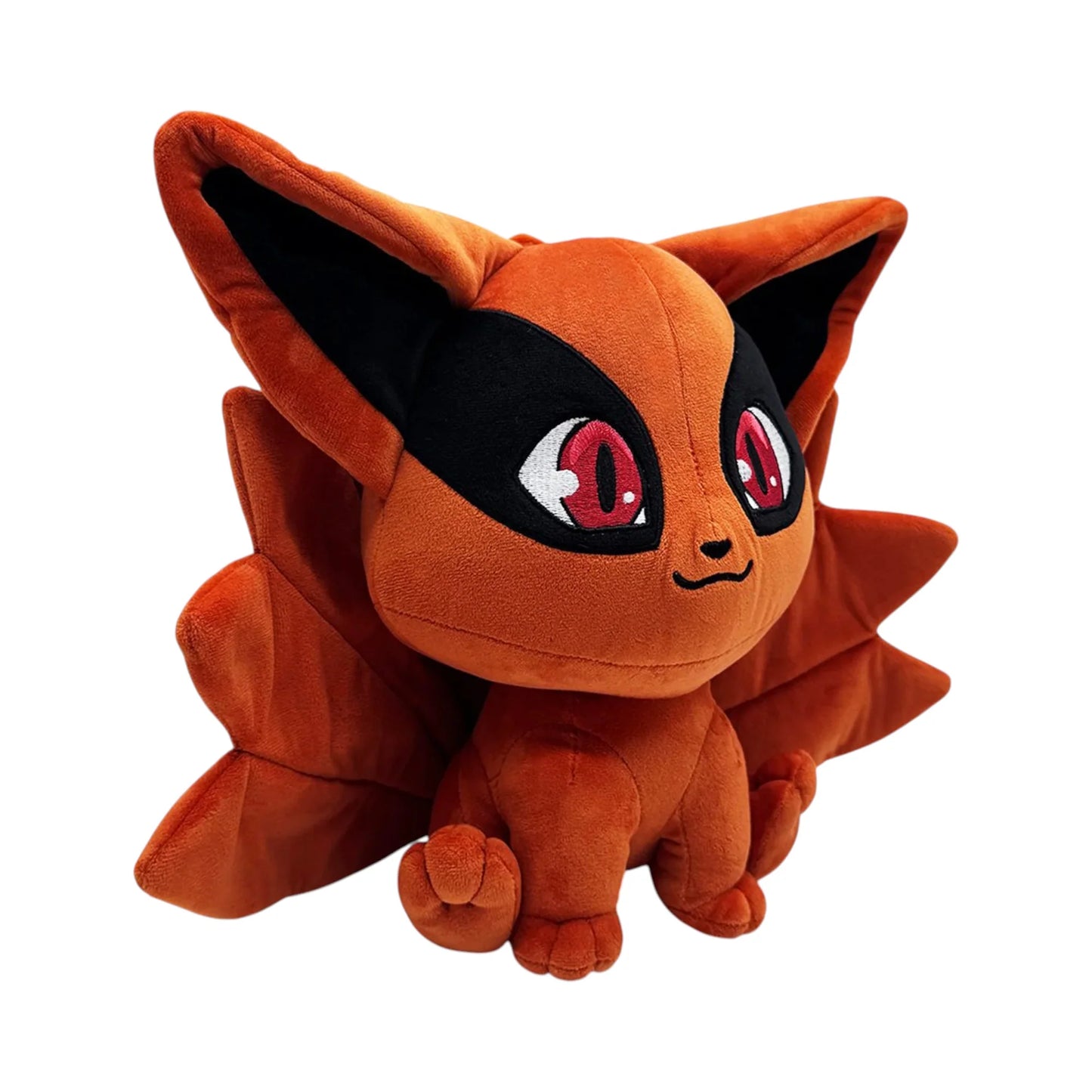 Kurama 9 Inch Plush collectible anime character plush featuring Kurama from Naruto soft plush construction detailed fox-inspired character styling 9 inch size huggable collectible display item anime merchandise and pop culture collectible appeal left side