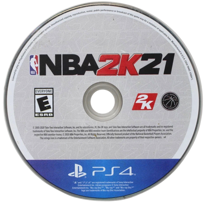 NBA 2K21 – PlayStation 4 (PS4) video game disc, basketball sports simulation game