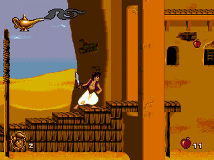 Disney's Aladdin gameplay for Sega Genesis (GEN) video game