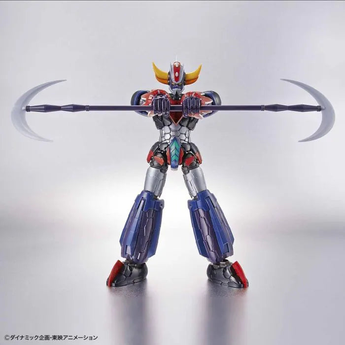 Grendizer (Infinitism Ver.) HG 1/144 Model Kit – Bandai Hobby High Grade 1/144 scale plastic model kit from Mazinger Z Infinitism series featuring modernized Grendizer design with dynamic box art