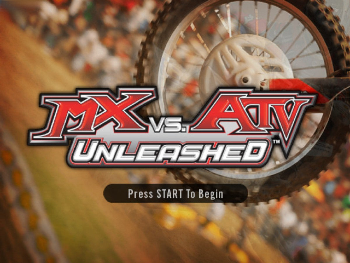 MX vs ATV Unleashed Xbox for off road racing video game fans featuring motocross and ATV competition freestyle tricks massive outdoor tracks career mode multiplayer racing realistic physics vehicle customization extreme sports action collectible gaming appeal gameplay