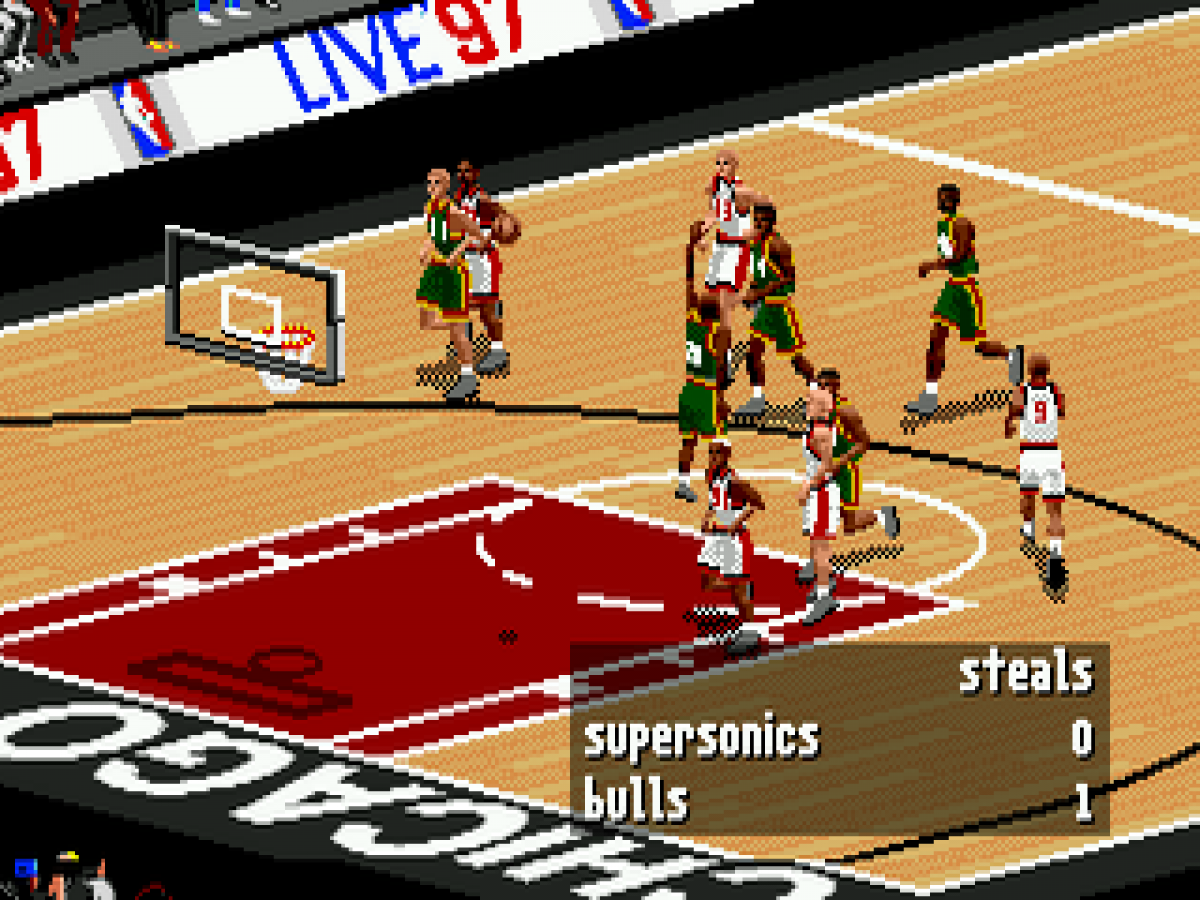 NBA Live 97 gameplay for Sega Genesis (GEN) video game