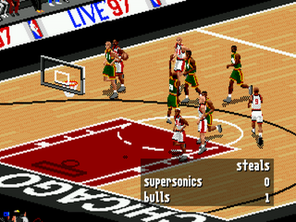 NBA Live 97 gameplay for Sega Genesis (GEN) video game
