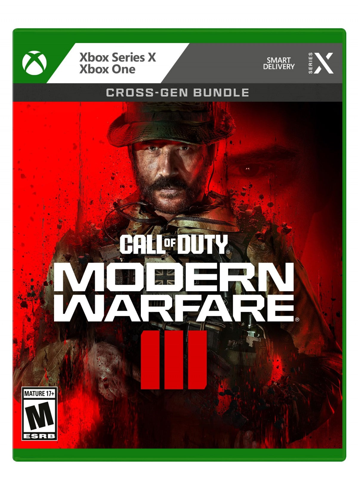 Call of Duty Modern Warfare III for Xbox Series X first person shooter video game featuring modern military combat cinematic campaign intense multiplayer modes and next-gen graphics performance experience front cover