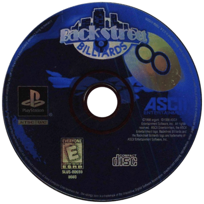 Billiards disc for PlayStation 1 (PS1) retro video game
