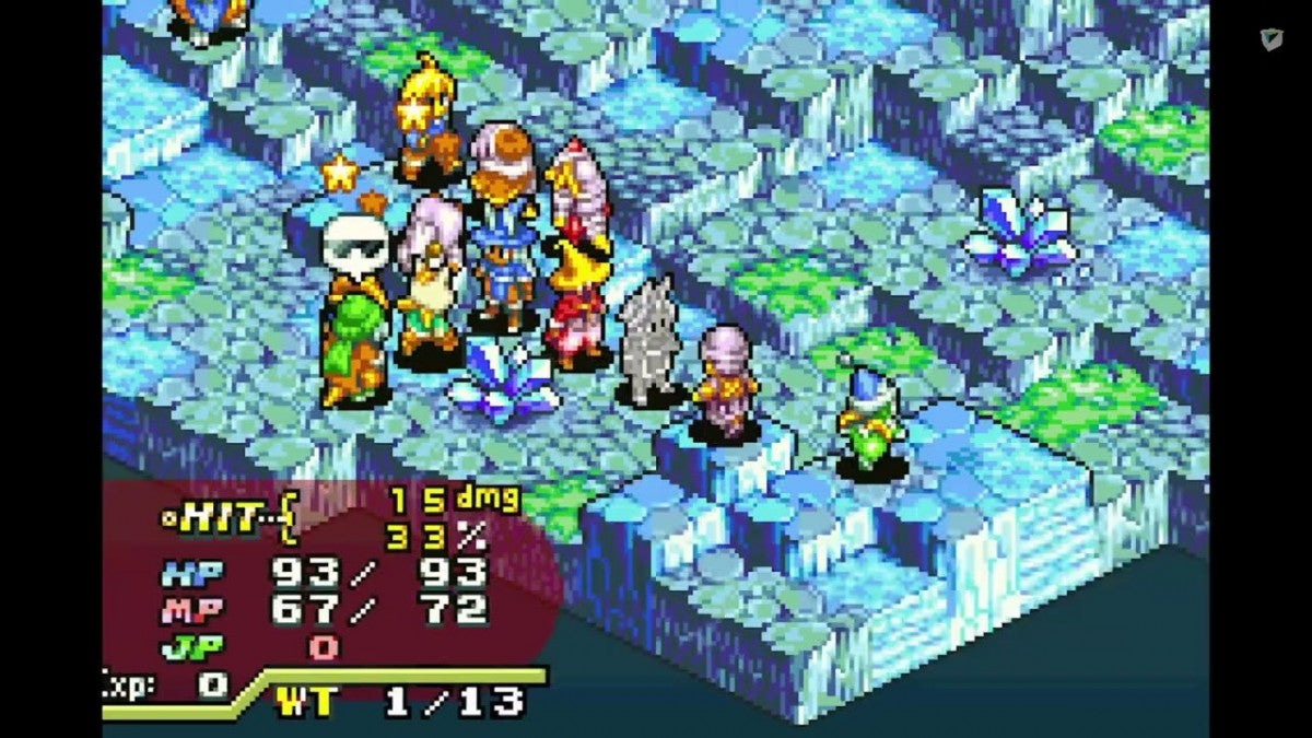 Final Fantasy Tactics Advance [CIB] for Game Boy Advance (GBA) featuring deep grid-based tactical battles set in the fantasy world of Ivalice; build a clan, master dozens of jobs and abilities, and navigate the Judge law system in this strategic complete-in-box RPG favorite gameplay screenshot