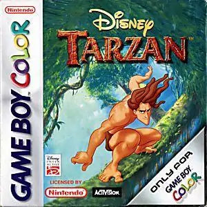 Disney's Tarzan cover art for Game Boy Color (GBC) video game