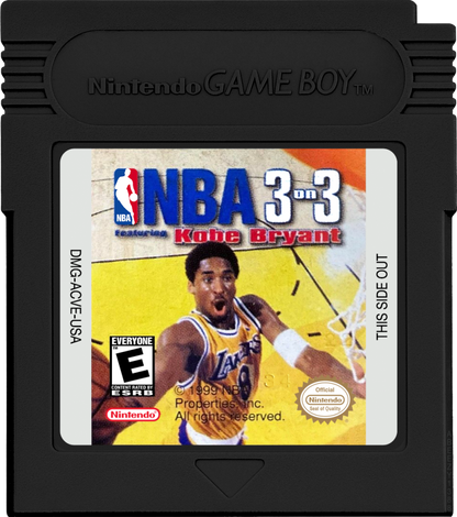 NBA 3 on 3 Featuring Kobe Bryant cartridge for Game Boy Color GBC video game