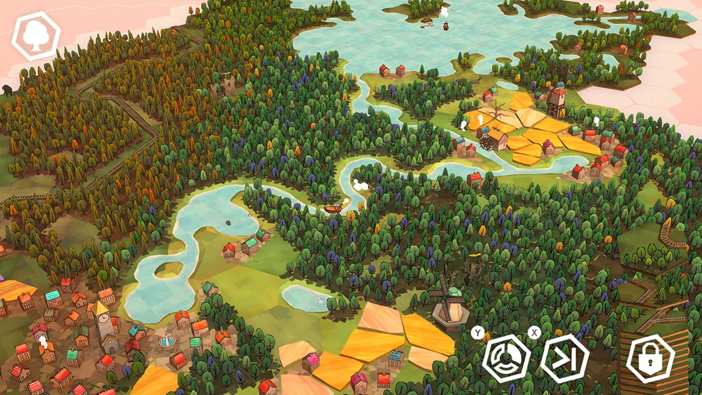 Dorfromantik [PAL Import] Super Rare Games #109 Nintendo Switch peaceful tile-based puzzle strategy game building villages and landscapes high score challenges gameplay