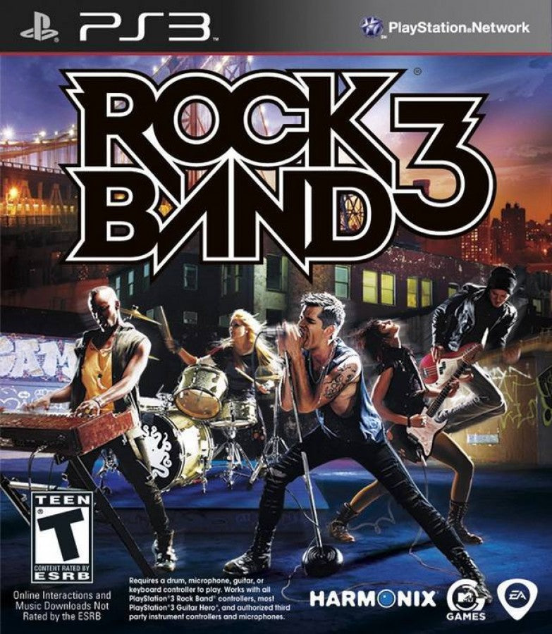 Rock Band 3 cover art for PlayStation 3 (PS3) video game