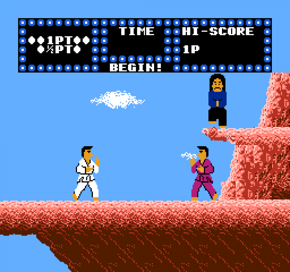 Karate Champ gameplay image for Nintendo Entertainment System NES retro video game