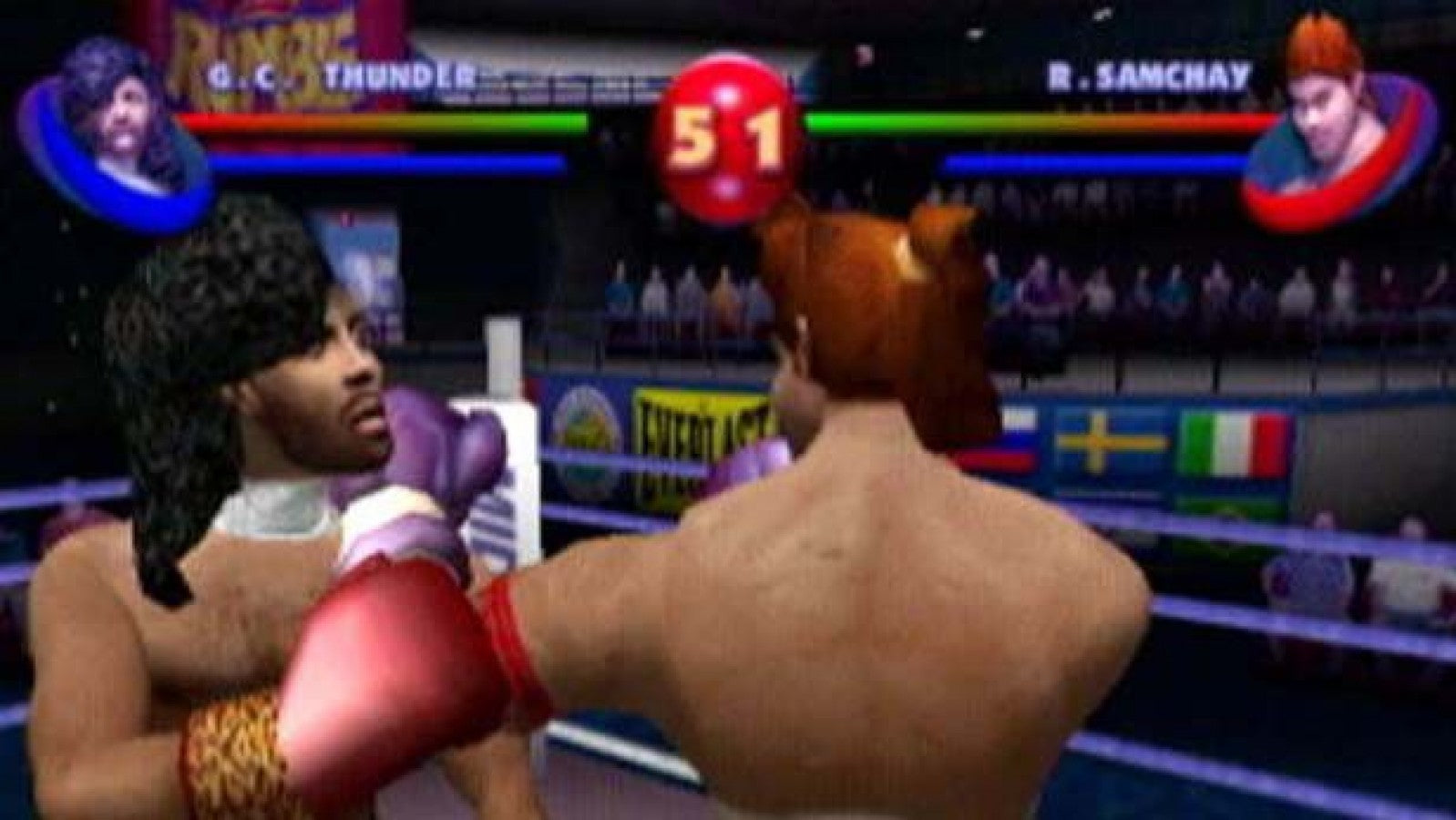 Ready 2 Rumble Boxing: Round 2 – PlayStation 2 (PS2) video game gameplay, arcade-style boxing sports game.