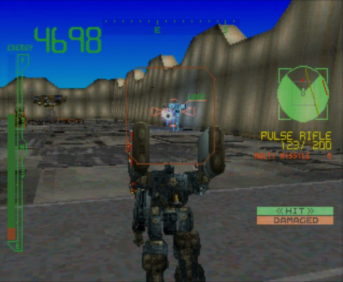 Armored Core PS1 PlayStation 1 mech combat action simulation game customizable robots sci fi battles mission based gameplay retro video game gameplay