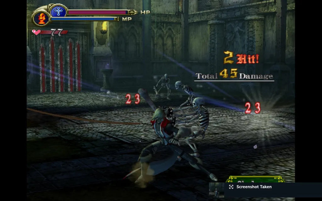Castlevania: Lament of Innocence for PlayStation 2 with gothic action-adventure and vampire-hunting theme gameplay