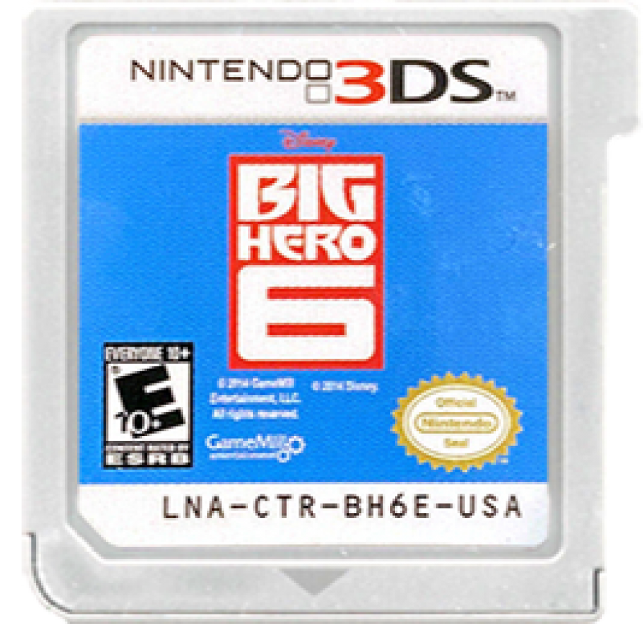 Big Hero 6: Battle in the Bay cartridge for Nintendo 3DS (3DS) action platformer video game
