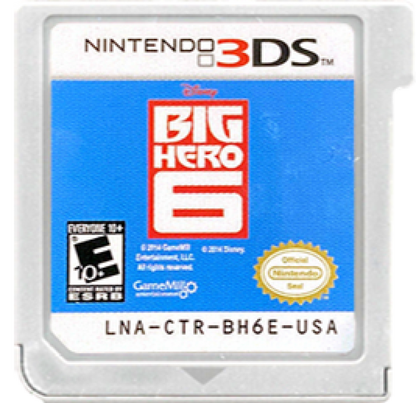 Big Hero 6: Battle in the Bay cartridge for Nintendo 3DS (3DS) action platformer video game