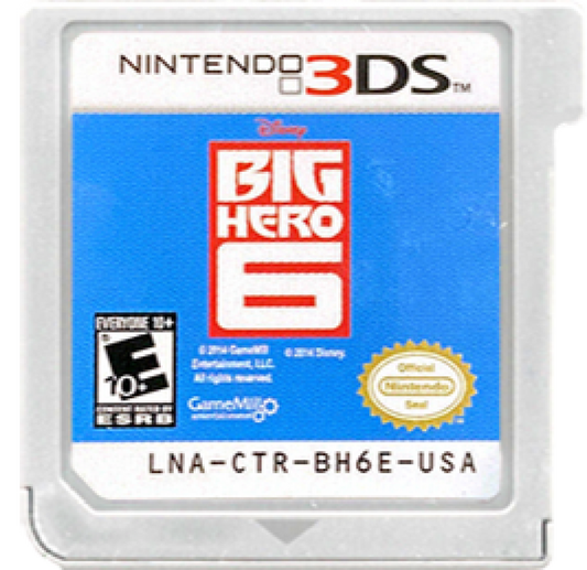 Big Hero 6: Battle in the Bay cartridge for Nintendo 3DS (3DS) action platformer video game