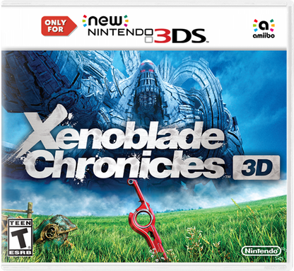 Xenoblade Chronicles 3D cover art for Nintendo 3DS (3DS) action role-playing video game
