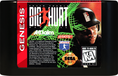 Frank Thomas Big Hurt Baseball cartridge for Sega Genesis (GEN) video game