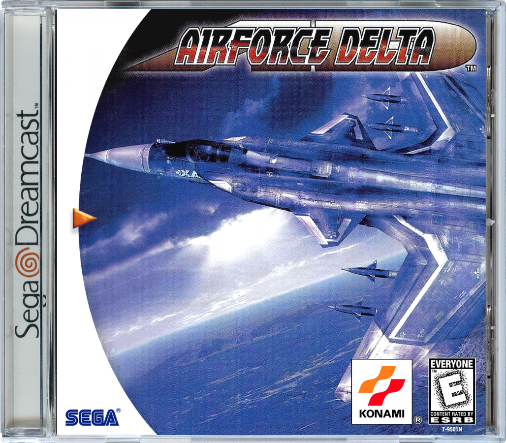 AirForce Delta Sega Dreamcast retro video game combat flight simulator cover art