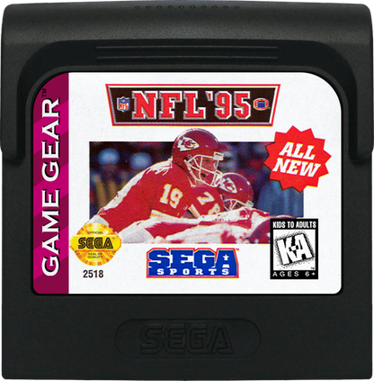 NFL 95 cartridge for Sega Game Gear (GG) video game