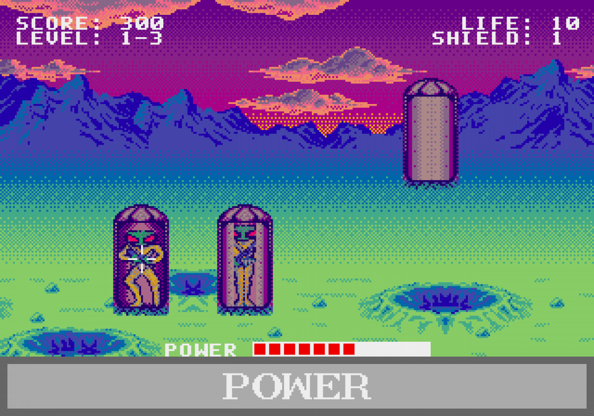 Space Station Defender gameplay for Sega Genesis (GEN) video game