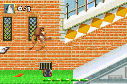 Madagascar Game Boy Advance GBA video game, action adventure platformer, animated movie tie-in, family-friendly handheld console title gameplay