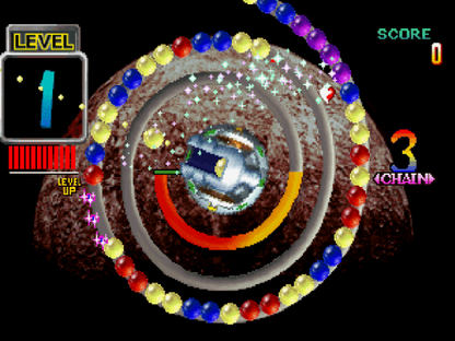 Ballistic gameplay image for PlayStation 1 PS1 retro puzzle video game