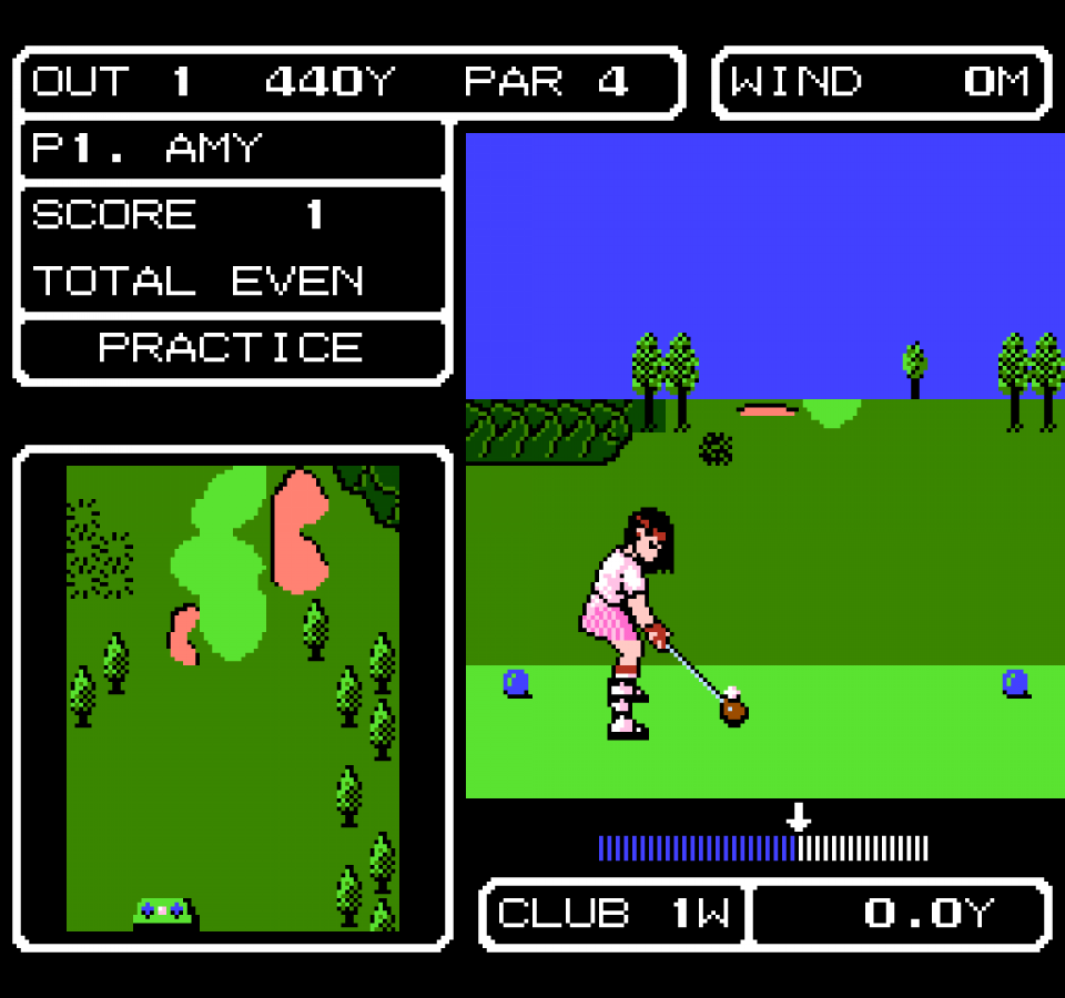 Lee Trevinos Fighting Golf gameplay image for Nintendo Entertainment System NES retro video game