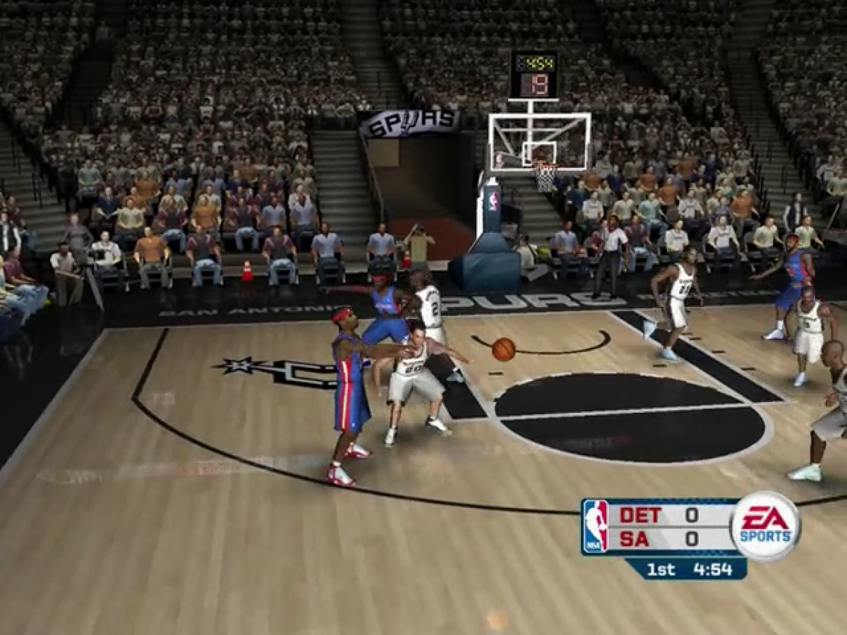 NBA Live 06 gameplay for Nintendo GameCube (GC) basketball sports video game