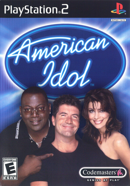American Idol PS2 music rhythm video game cover art.