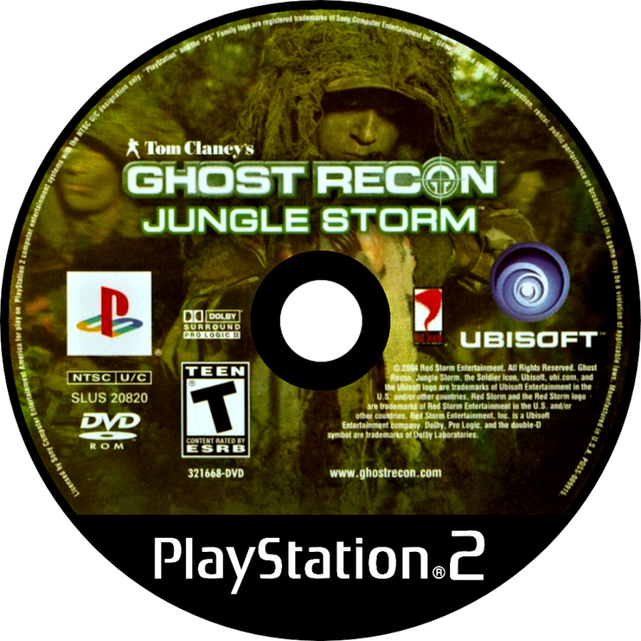 Tom Clancy’s Ghost Recon Jungle Storm tactical shooter video game featuring elite special forces missions squad based combat realistic military strategy and classic Tom Clancy franchise gameplay experience disc