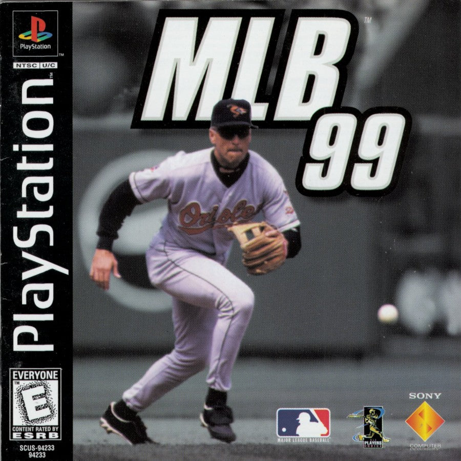 MLB 99 cover art for PlayStation 1 (PS1) retro baseball video game 