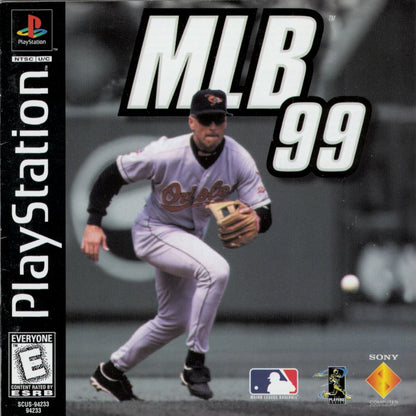 MLB 99 cover art for PlayStation 1 (PS1) retro baseball video game 