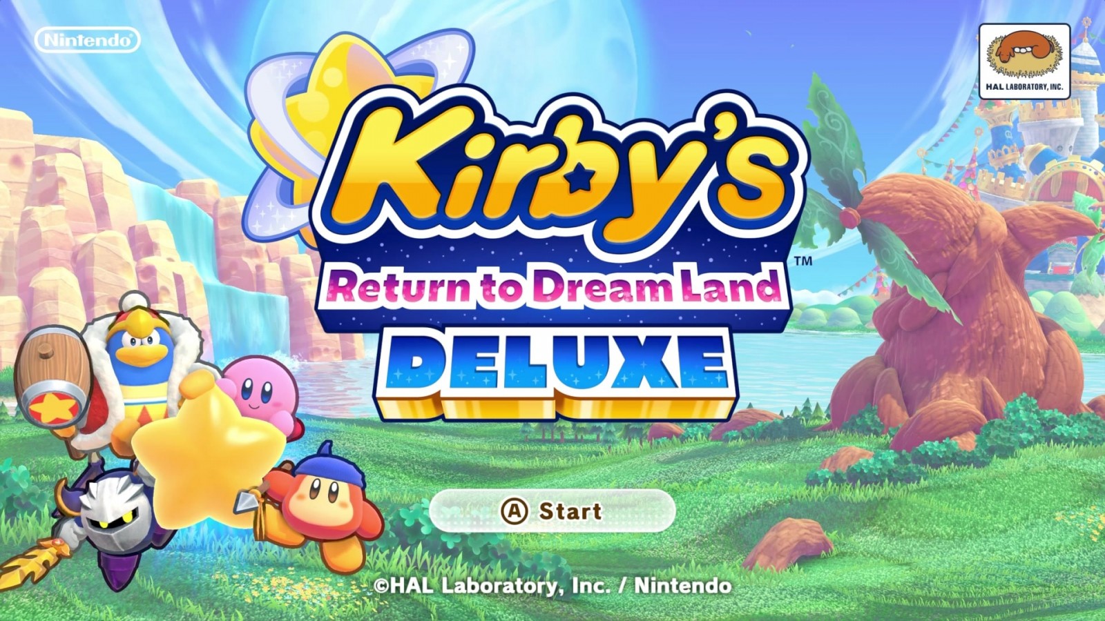Kirbys Return to Dream Land Deluxe titlepage for Nintendo Switch NS video game