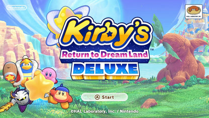 Kirbys Return to Dream Land Deluxe titlepage for Nintendo Switch NS video game