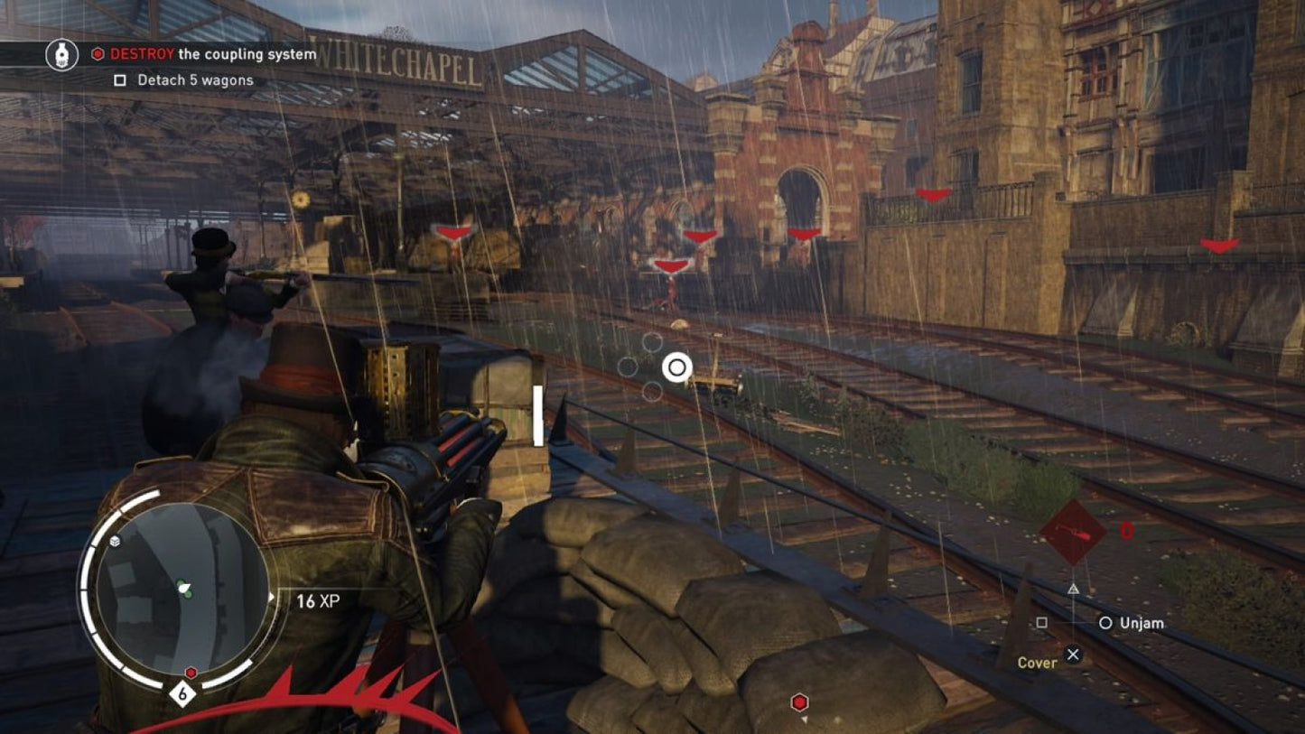 Assassin's Creed Syndicate Limited Edition PlayStation 4 game featuring open-world stealth action and collectible bonus content screenshot