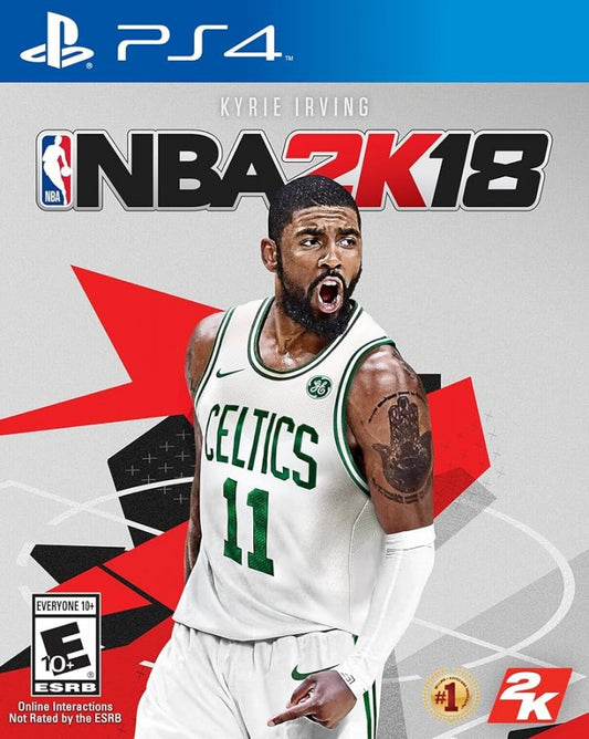 NBA 2K18 – PlayStation 4 (PS4) video game cover art, basketball sports simulation game.
