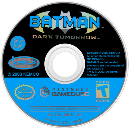 Batman Dark Tomorrow PS2 Sony PlayStation 2 action adventure superhero game Batman stealth combat detective gameplay Gotham City missions Arkham style story driven objectives third person fighting driving sections retro gaming PlayStation 2 software video game title disc