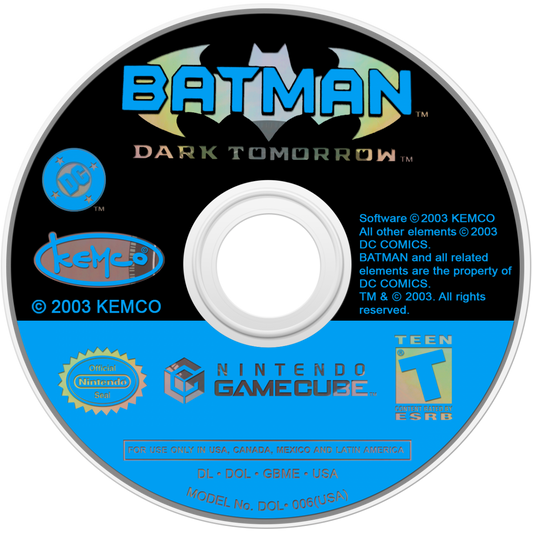 Batman Dark Tomorrow PS2 Sony PlayStation 2 action adventure superhero game Batman stealth combat detective gameplay Gotham City missions Arkham style story driven objectives third person fighting driving sections retro gaming PlayStation 2 software video game title disc
