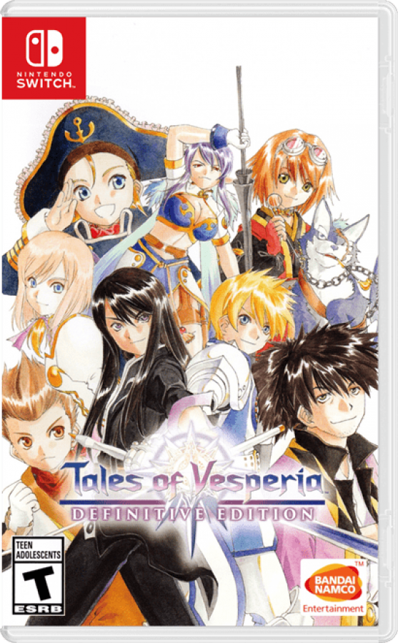 Tales of Vesperia: Definitive Edition video game cover art for Nintendo Switch (NS) video game