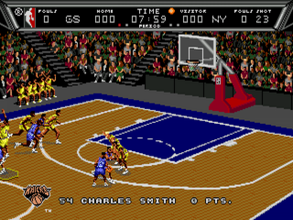 NBA Action 94 gameplay for Sega Genesis (GEN) video game
