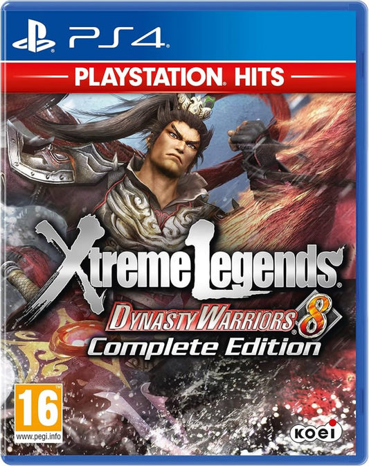 Dynasty Warriors 8 Xtreme Legends Complete Edition Greatest Hits PlayStation 4 PS4 for hack and slash action video game fans featuring massive battlefield combat hundreds of enemies powerful warriors weapon upgrades character progression strategic objectives dramatic Dynasty Warriors gameplay and Complete Edition content collectible gaming appeal front cover art