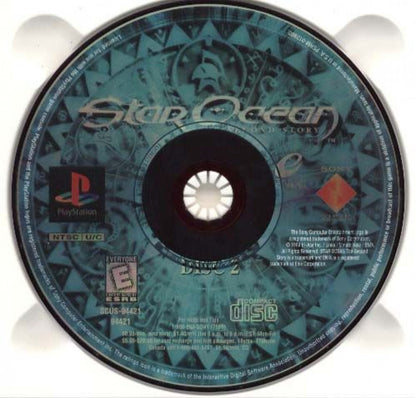 Star Ocean: The Second Story cover art for PlayStation 1 (PS1) role-playing disc 2