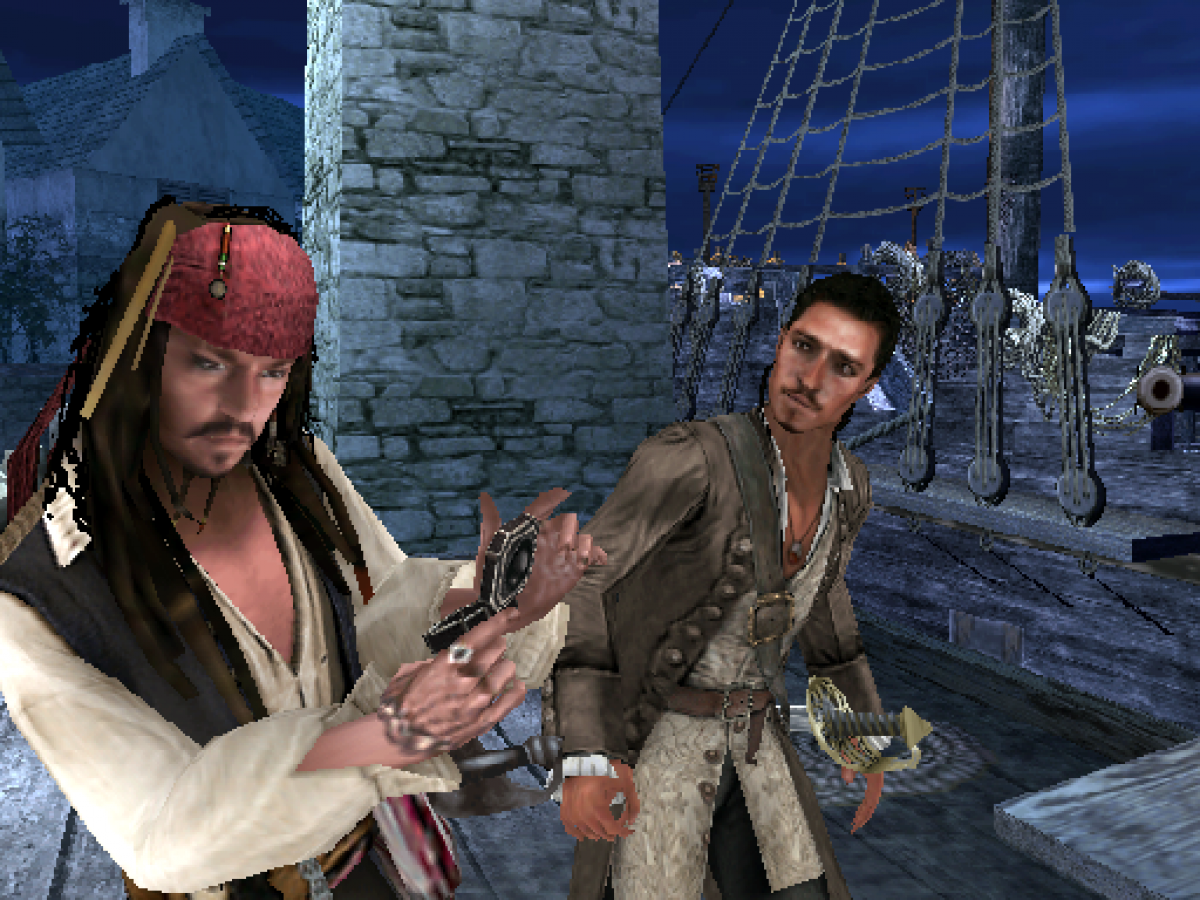 Pirates of the Caribbean: At World's End – PlayStation 2 (PS2) video game gameplay, action-adventure game.