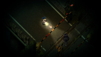 Yomawari: The Long Night Collection Nintendo Switch game featuring eerie survival horror, night-time exploration, and charming yet creepy pixel art adventure gameplay