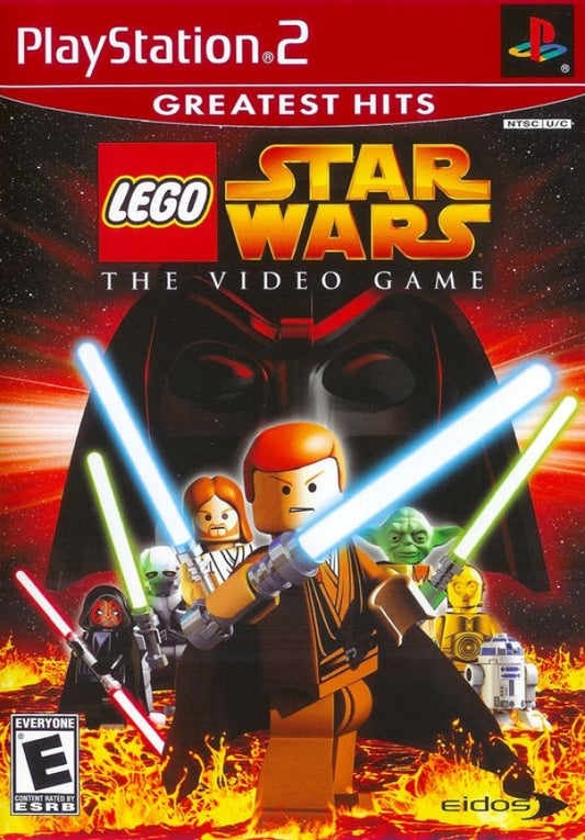 LEGO Star Wars The Video Game Greatest Hits retro PlayStation 2 video game LEGO Star Wars action adventure puzzle solving cooperative gameplay Star Wars universe console title PlayStation 2 release cover art