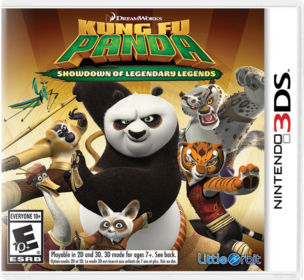 Kung Fu Panda Showdown of the Legendary Legends cover art for Nintendo 3DS 3DS video game