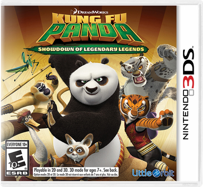 Kung Fu Panda: Showdown of the Legendary Legends cover art for Nintendo 3DS (3DS) fighting video game