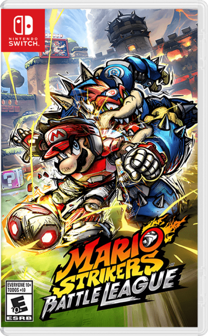 Mario Strikers Battle League cover art for Nintendo Switch (NS) video game